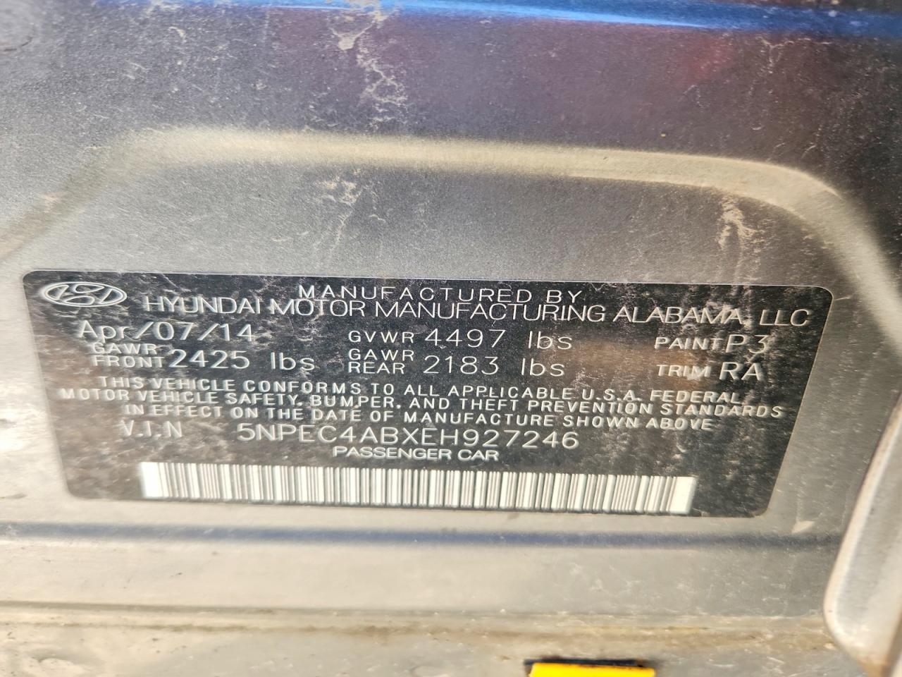 2014 HYUNDAI SONATA SE 2.0T photo 25