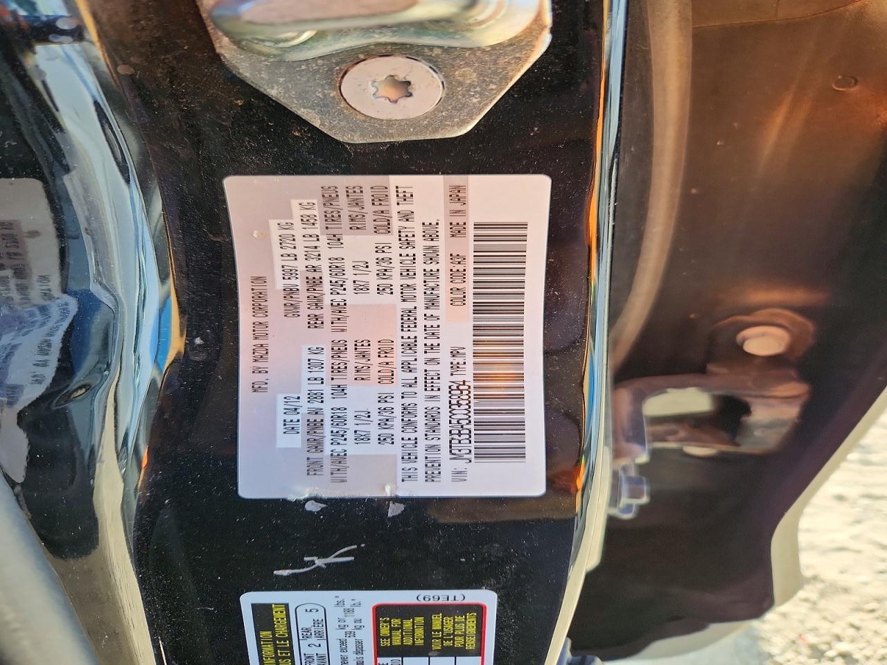 2012 MAZDA CX-9 photo 13