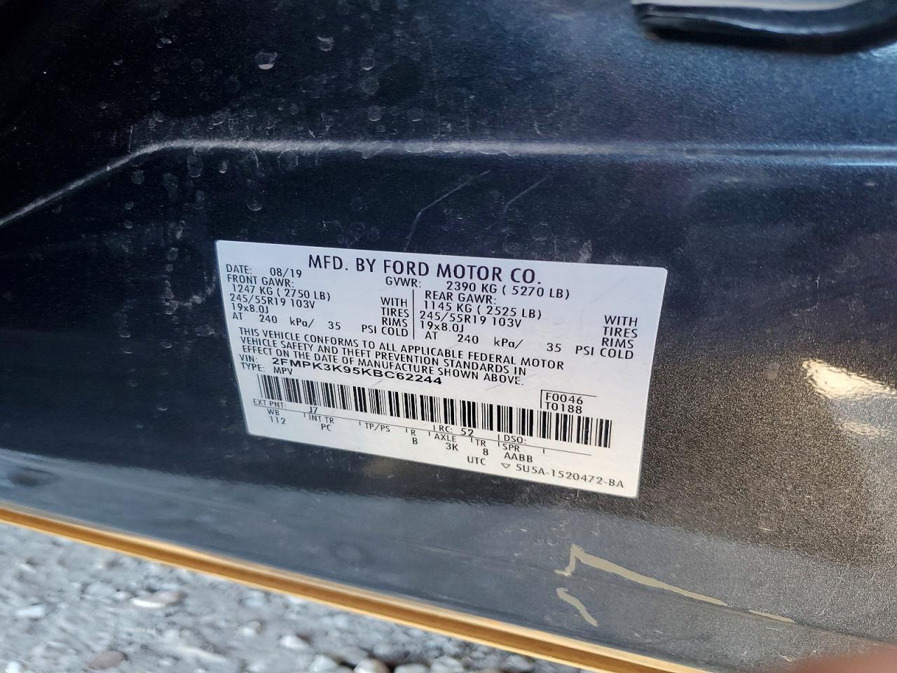 2019 FORD EDGE TITANIUM photo 40