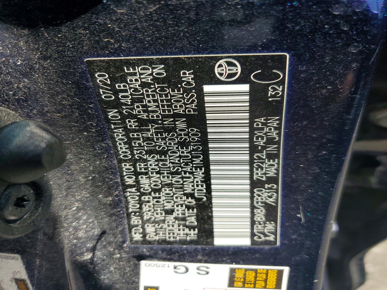 2021 TOYOTA COROLLA LE photo 12