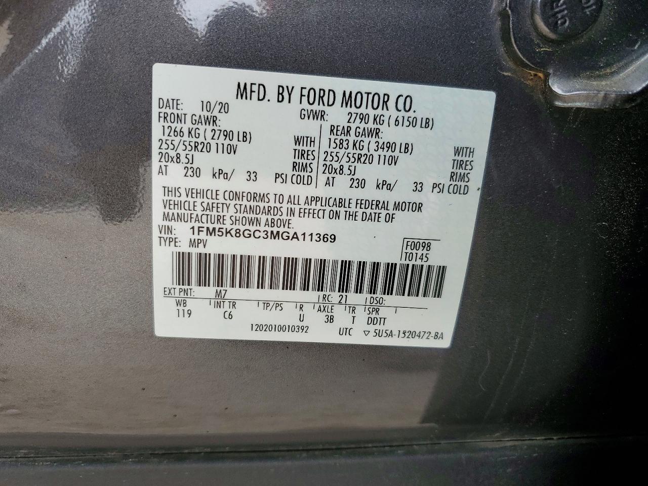 2021 FORD EXPLORER ST photo 37