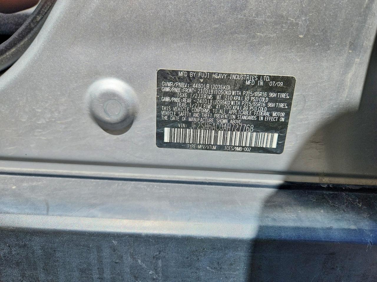 2010 SUBARU FORESTER 2.5X photo 25