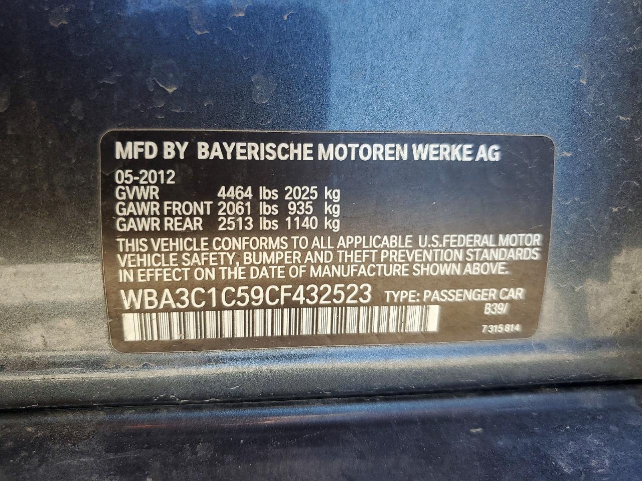 2012 BMW 328 I SULEV photo 12