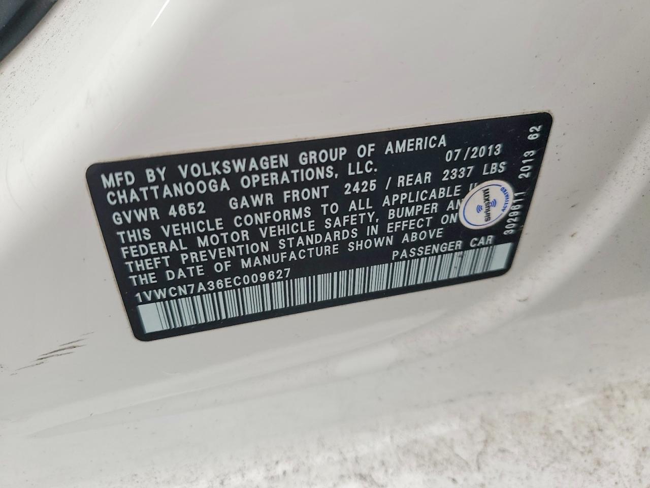 2014 VOLKSWAGEN PASSAT SEL photo 23
