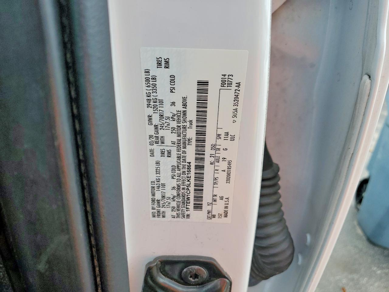 2020 FORD F150 SUPERCREW photo 12
