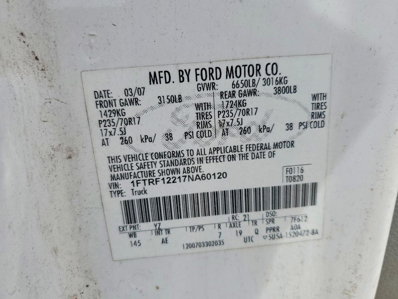 2007 FORD F150 photo 23