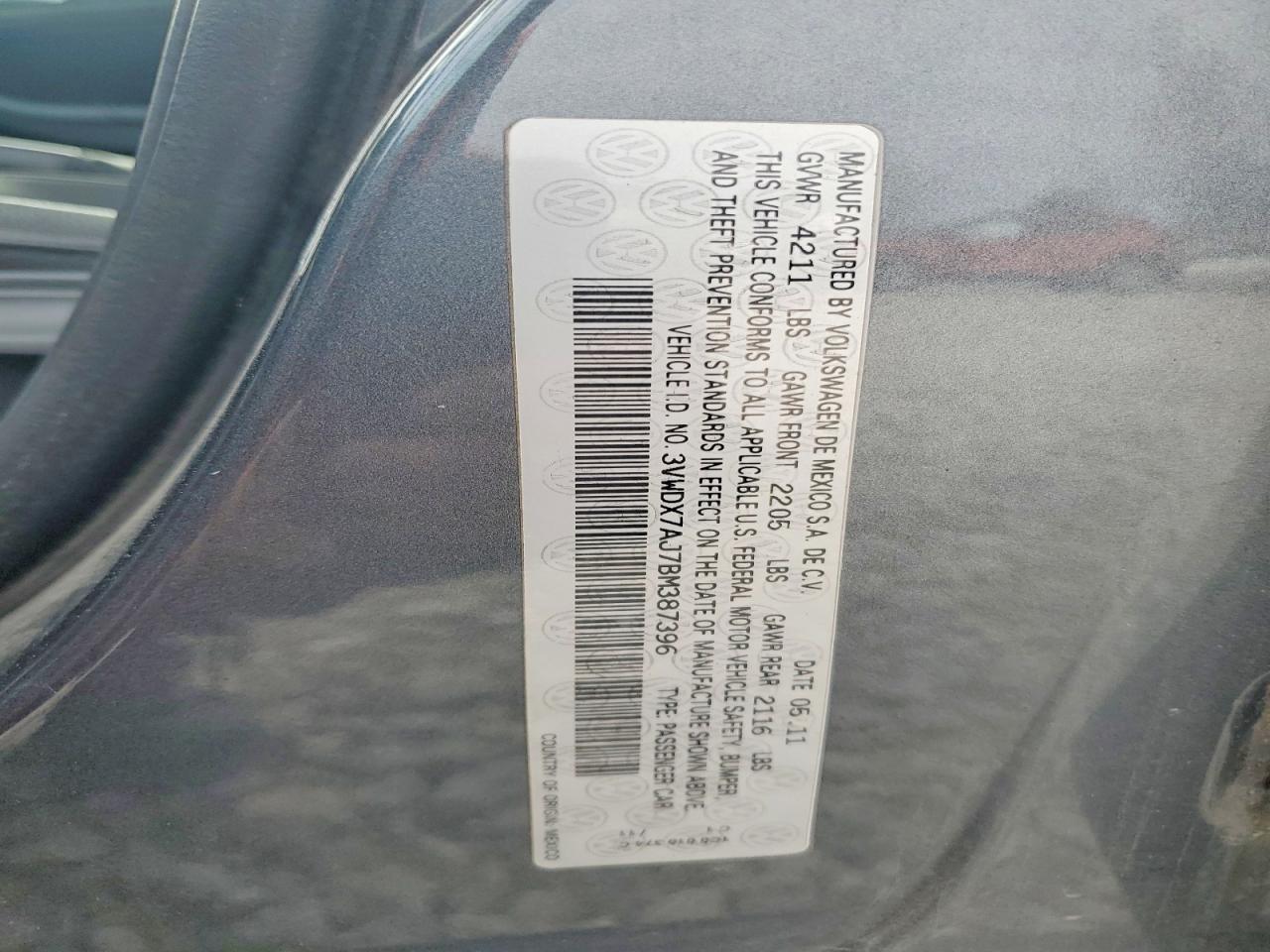 2011 VOLKSWAGEN JETTA SE photo 34