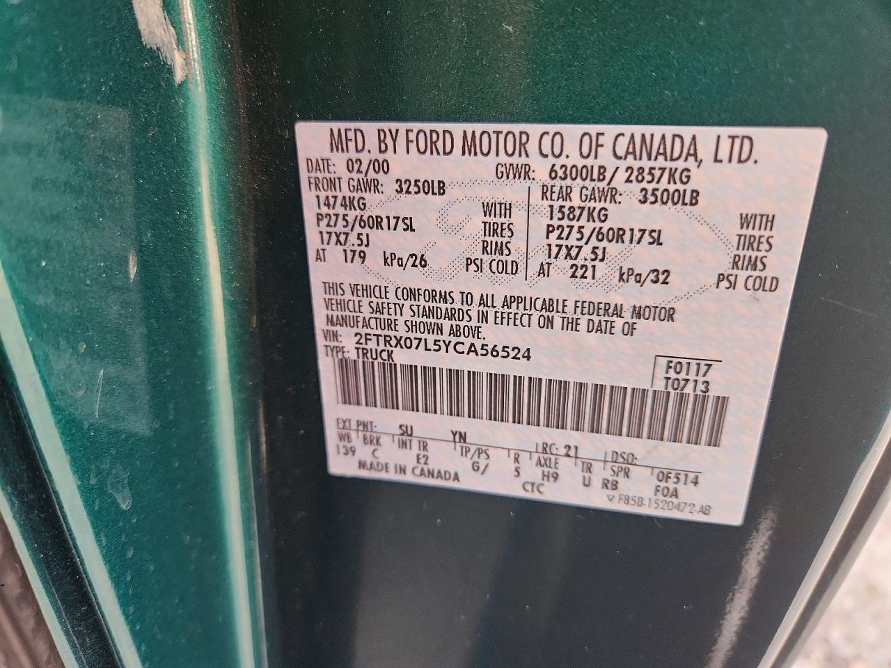2000 FORD F150 photo 12