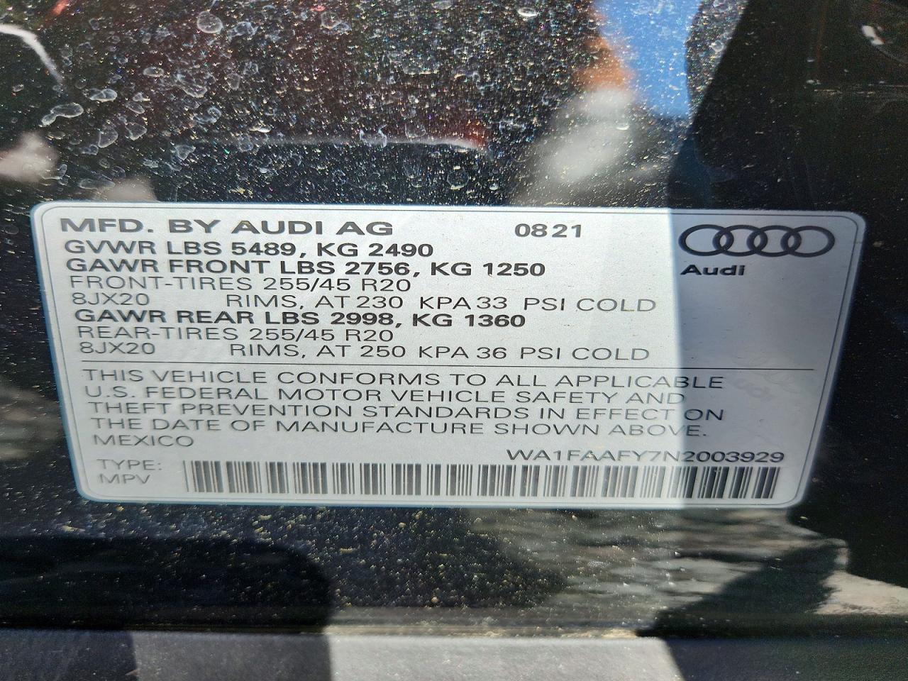 2022 AUDI Q5 PRESTIGE 45 photo 13