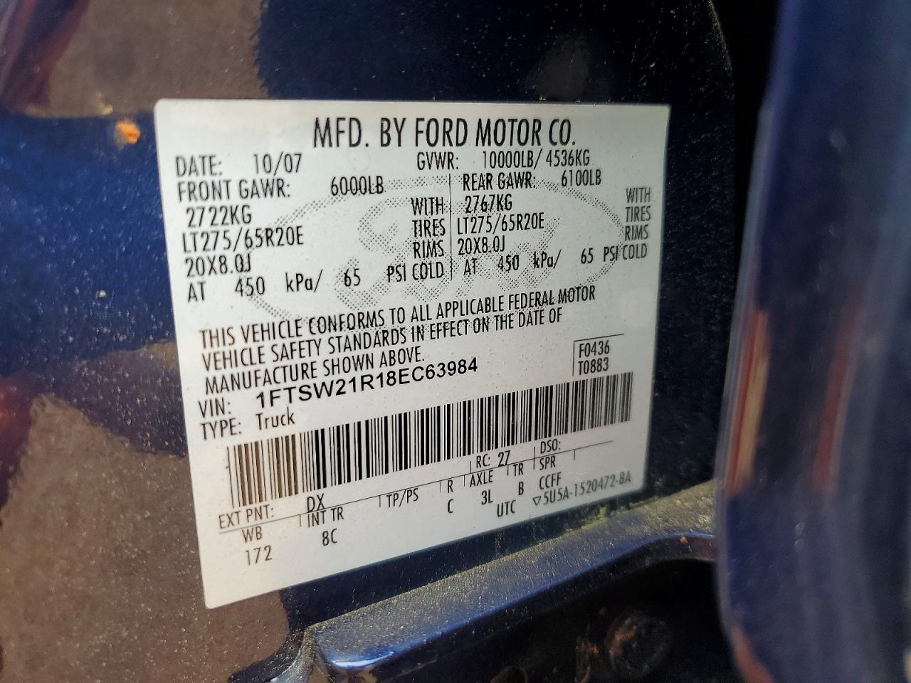 2008 FORD F250 SUPER DUTY photo 23