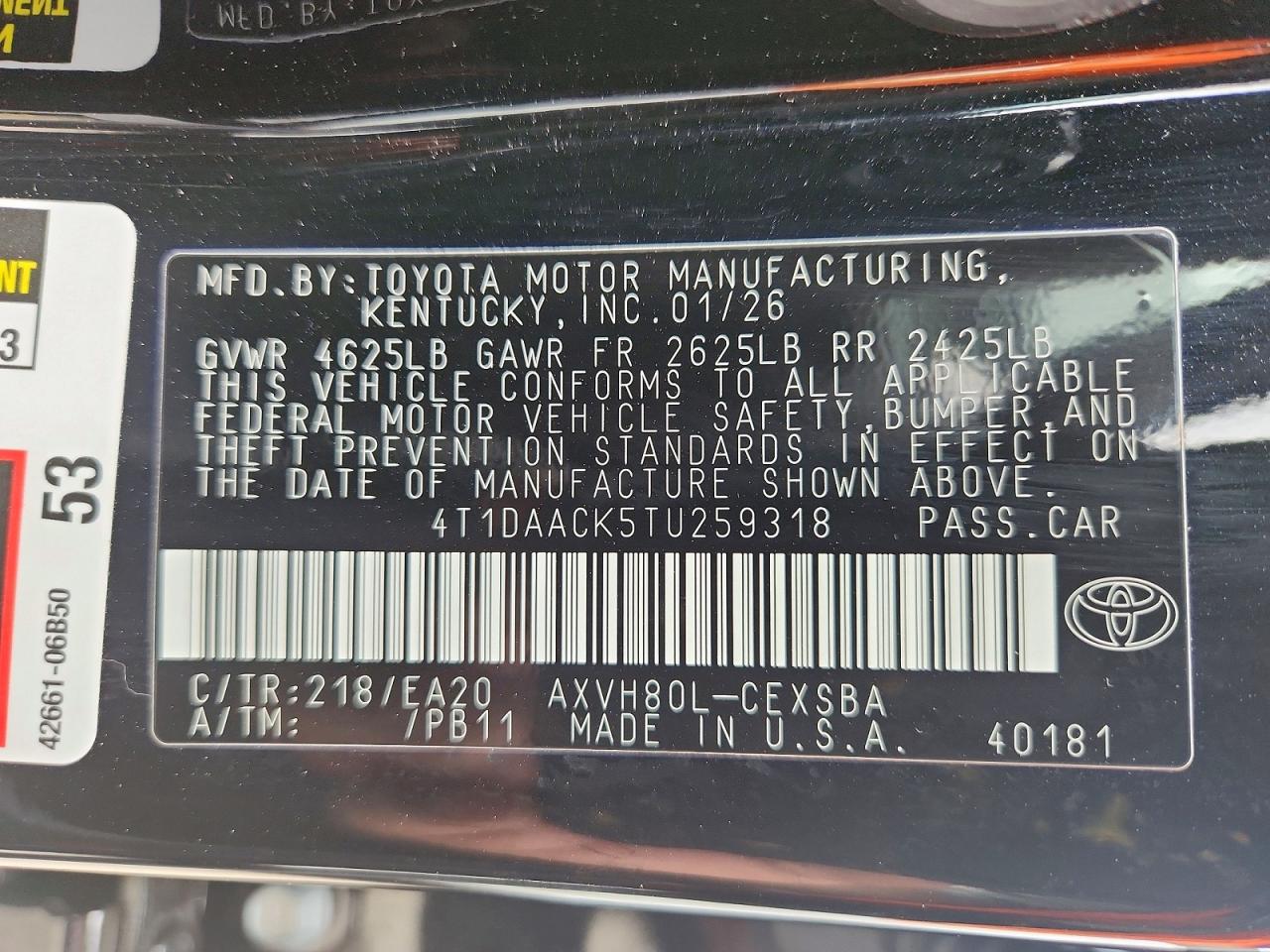 2026 TOYOTA CAMRY NIGHTSHADE photo 12
