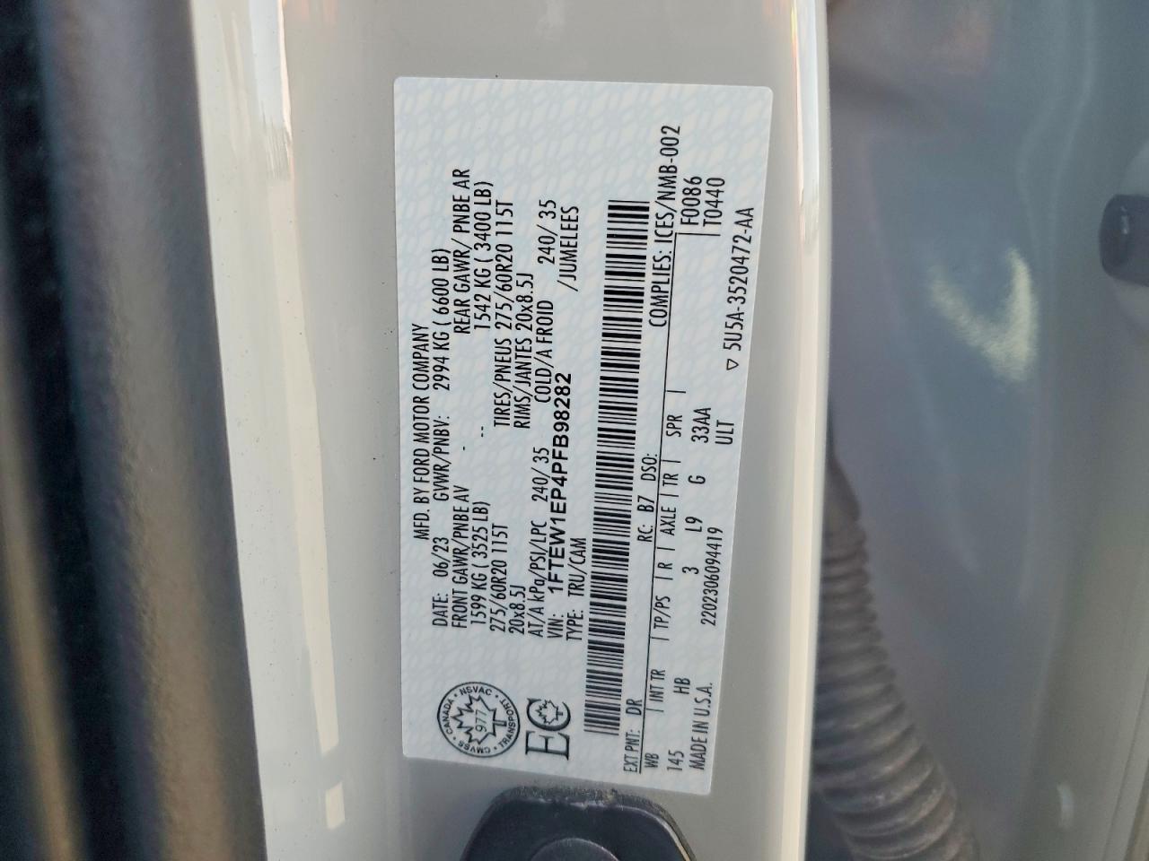 2023 FORD F150 SUPERCREW photo 25