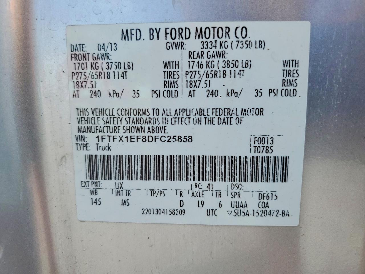 2013 FORD F150 SUPER CAB photo 23