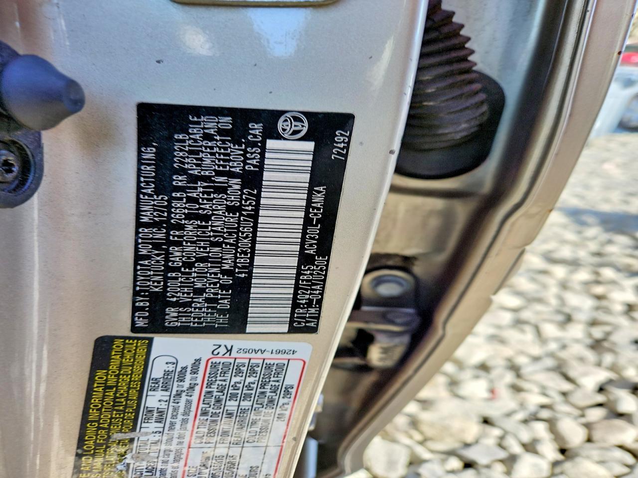 2006 TOYOTA CAMRY LE photo 34
