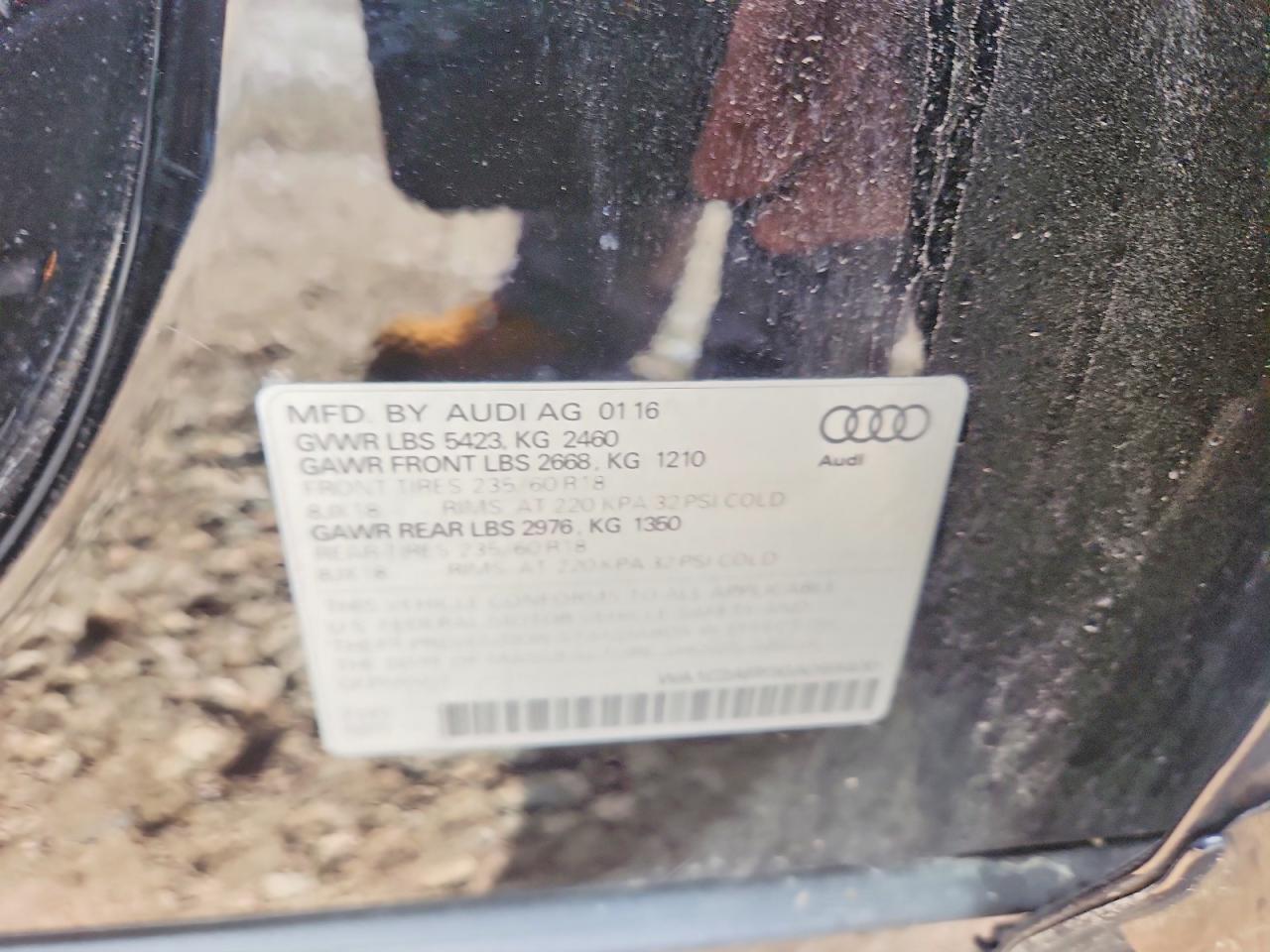 2016 AUDI Q5 PREMIUM photo 37