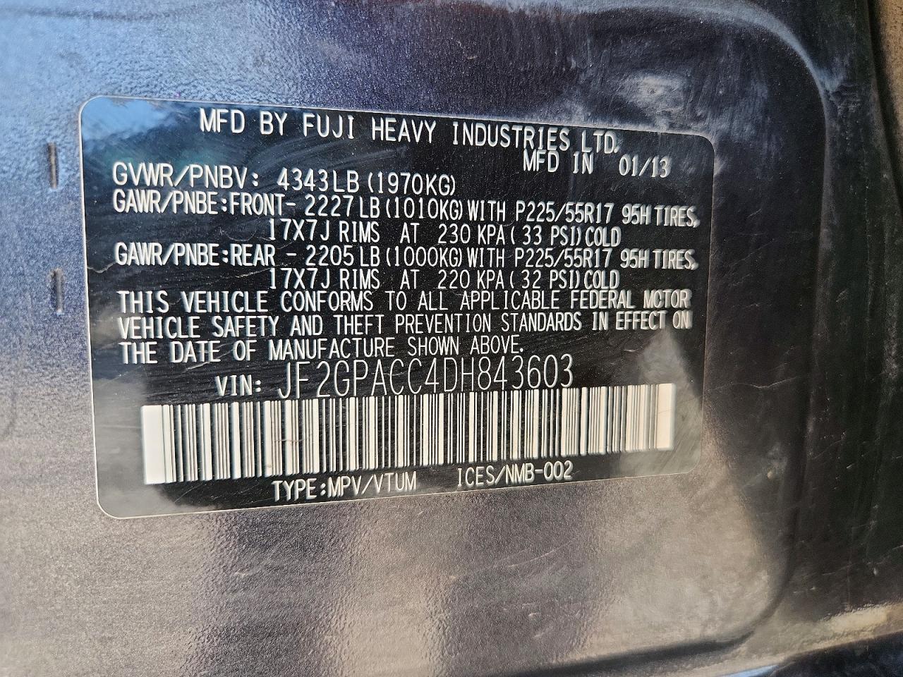 2013 SUBARU XV CROSSTREK 2.0 PREMIUM photo 25
