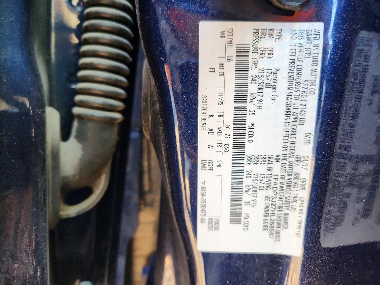 2017 FORD FOCUS TITANIUM photo 34