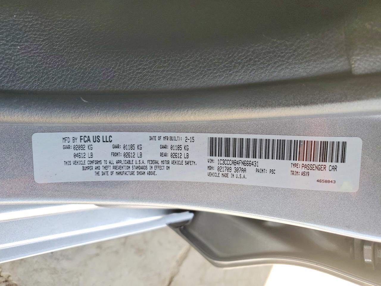 2015 CHRYSLER 200 LIMITED photo 37