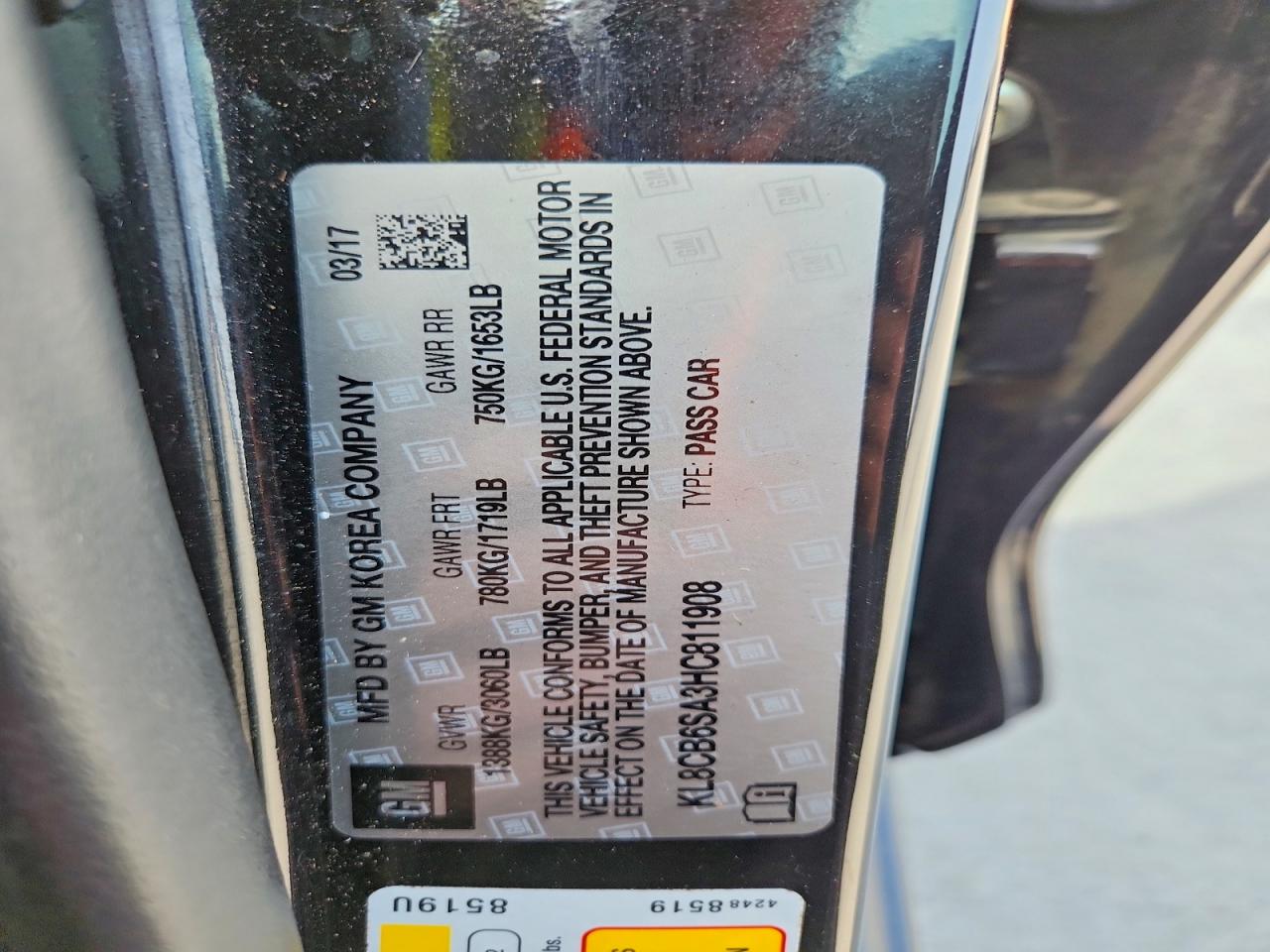 2017 CHEVROLET SPARK LS photo 23