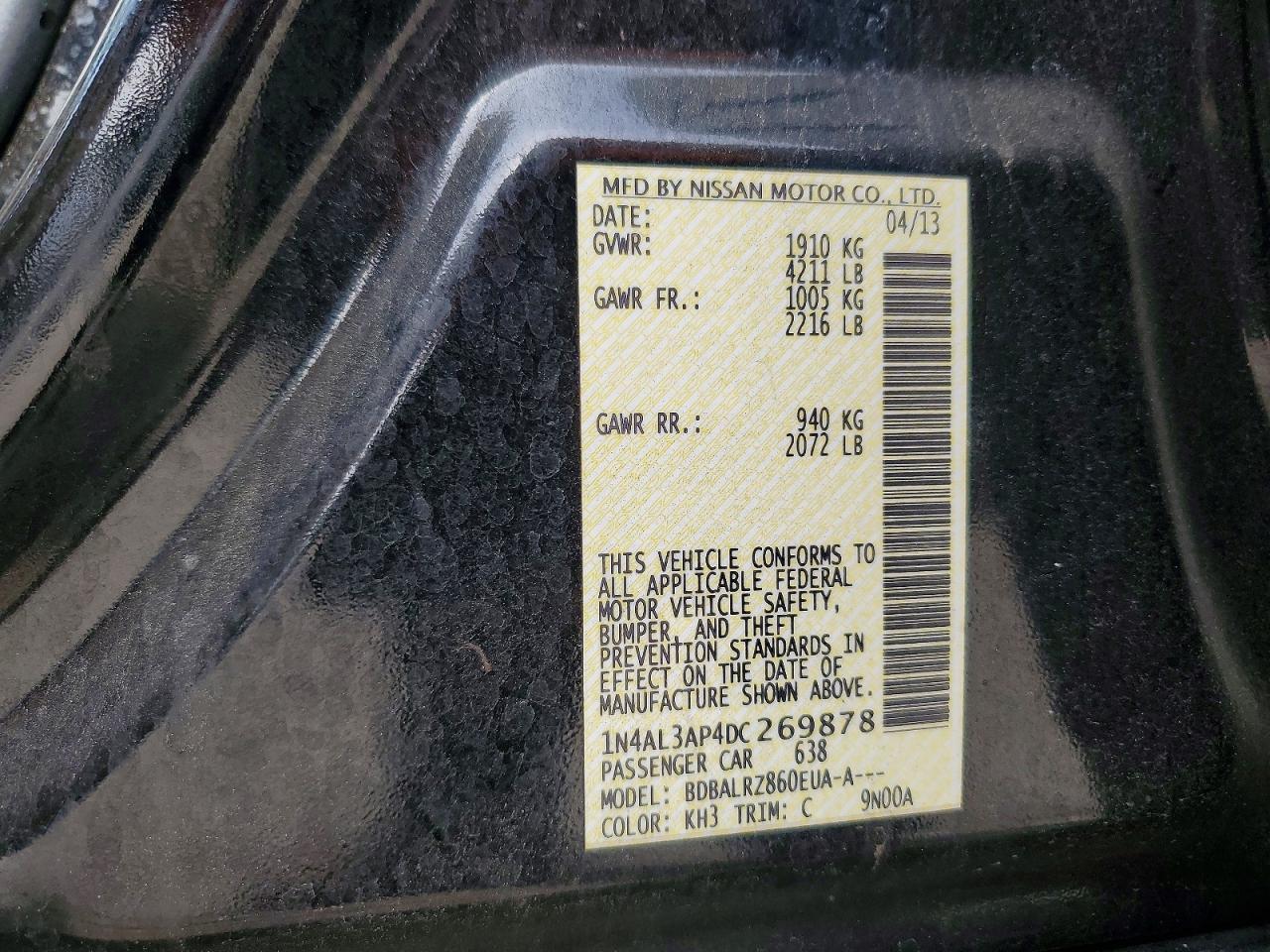 2013 NISSAN ALTIMA 2.5 photo 23
