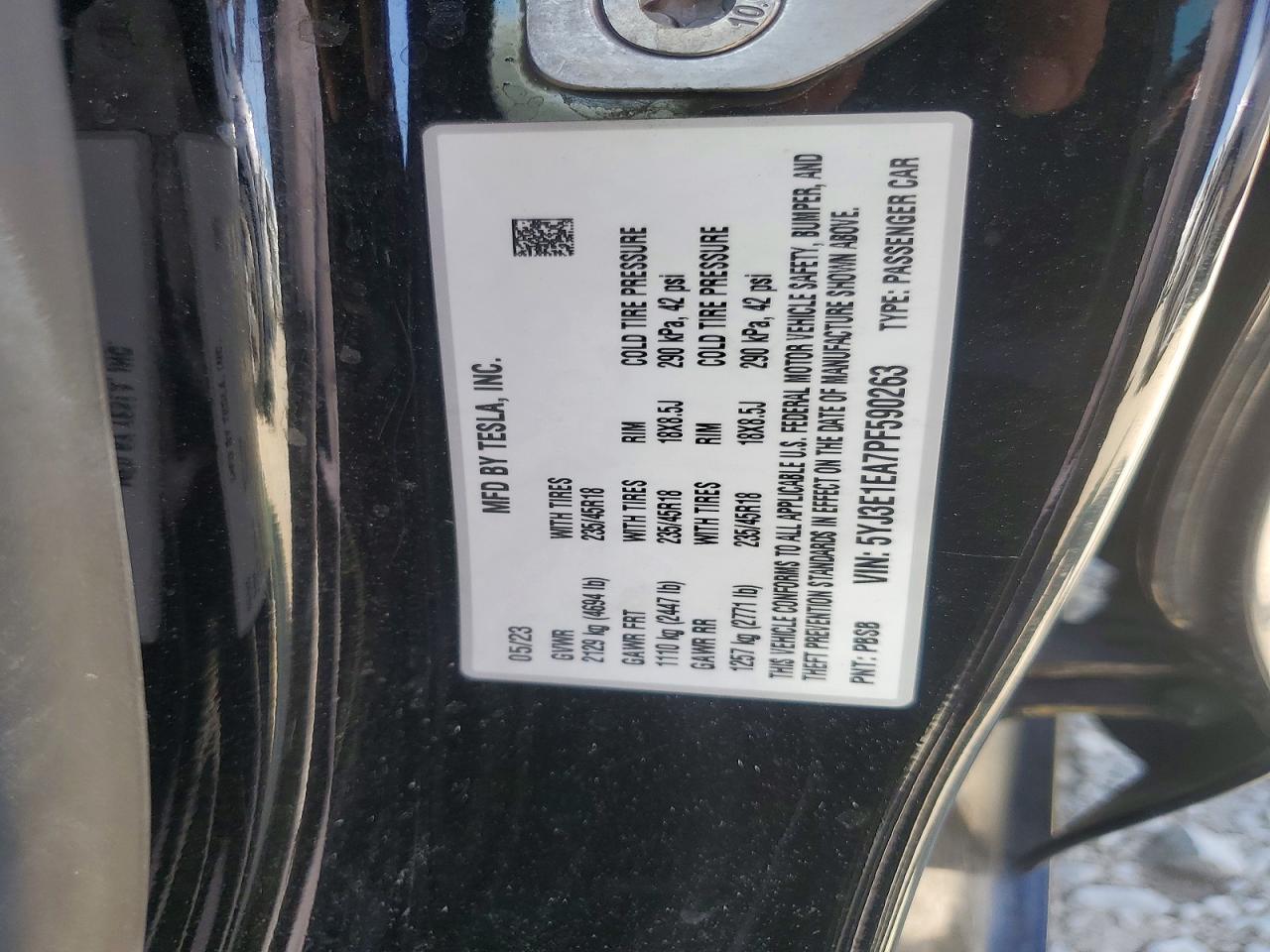 2023 TESLA MODEL 3 photo 34