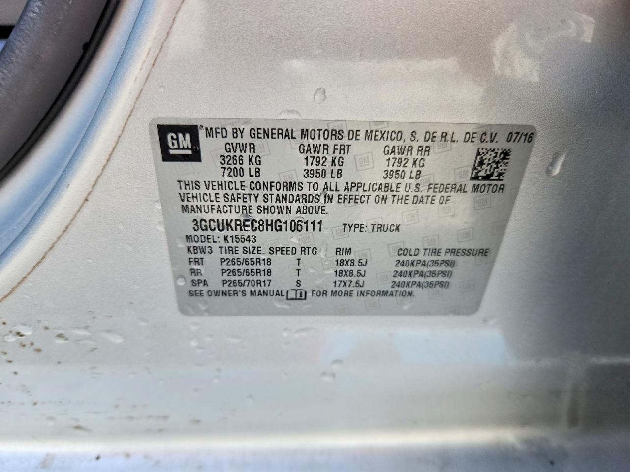 2017 CHEVROLET SILVERADO K1500 LT photo 23