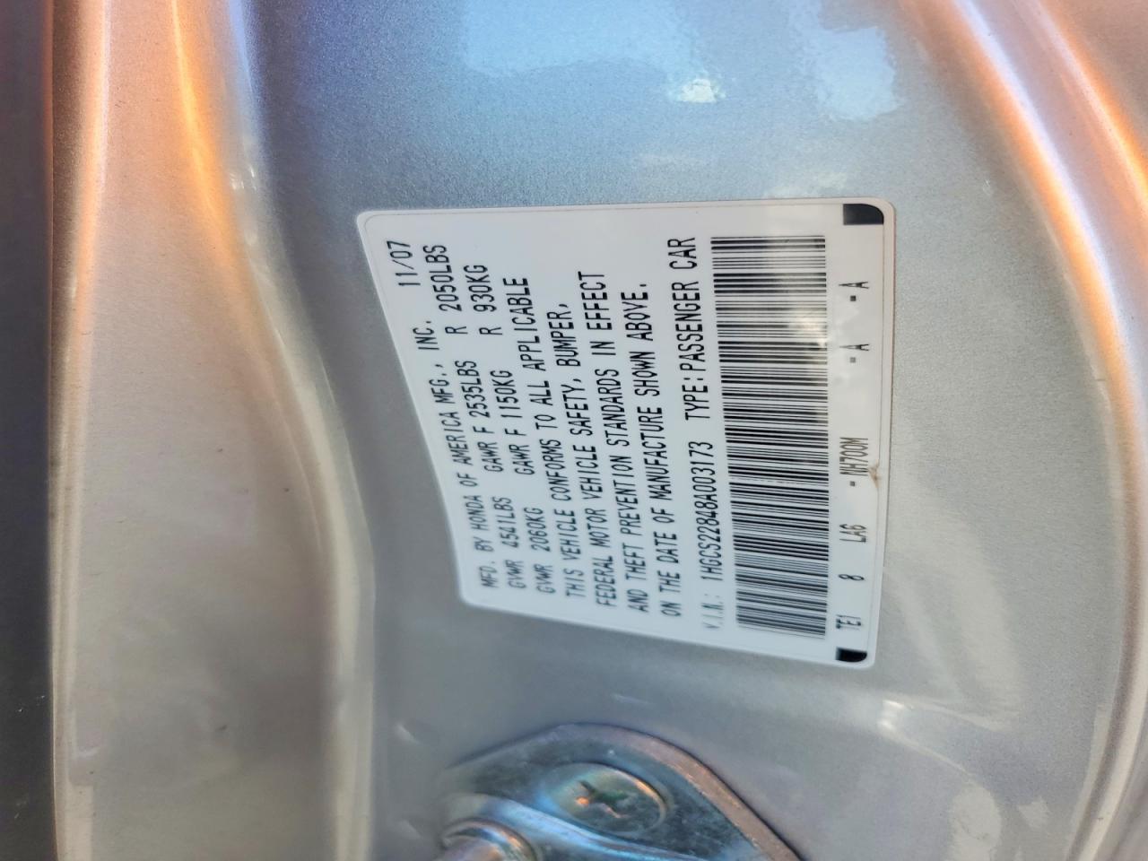 2008 HONDA ACCORD EXL photo 23