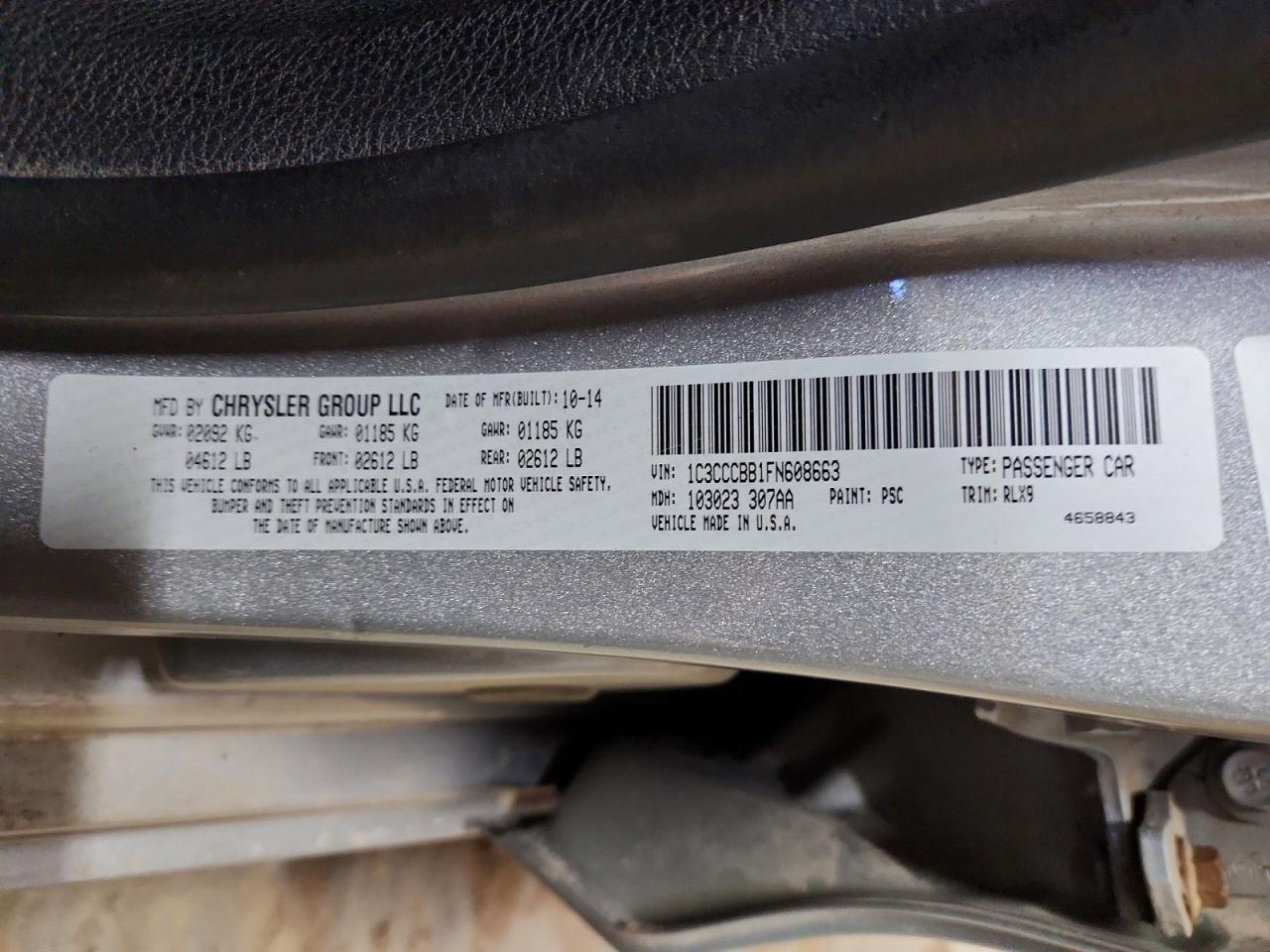 2015 CHRYSLER 200 S photo 34