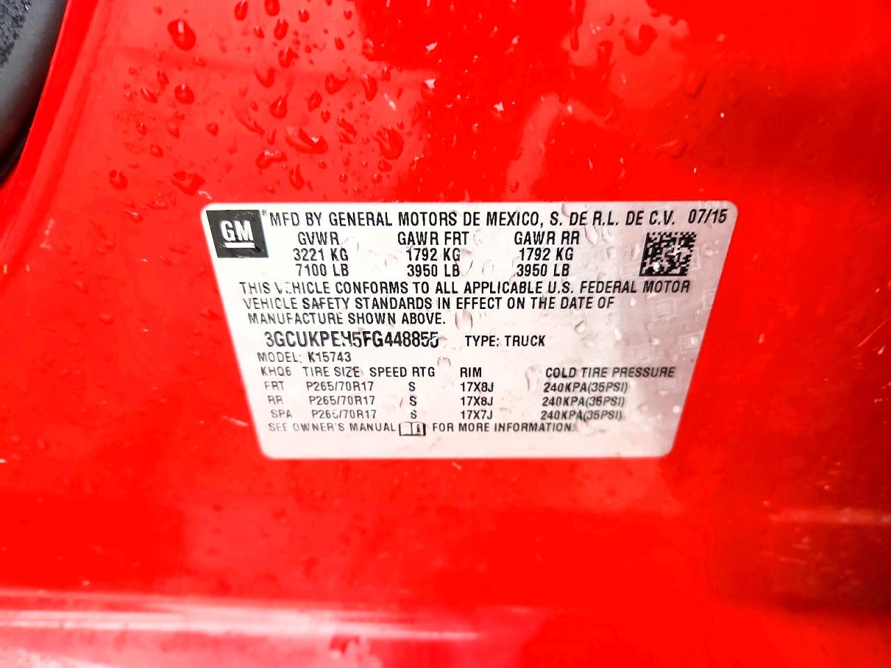 2015 CHEVROLET SILVERADO K1500 photo 34