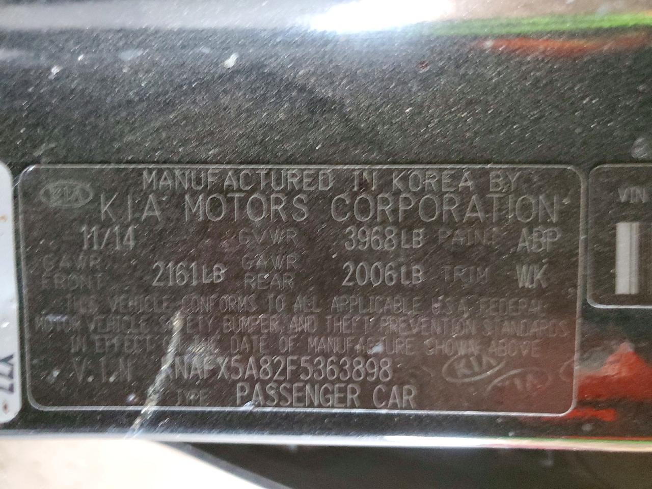 2015 KIA FORTE EX photo 23