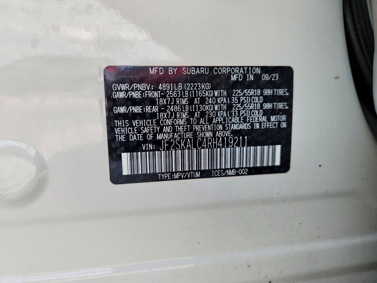 2024 SUBARU FORESTER LIMITED photo 25