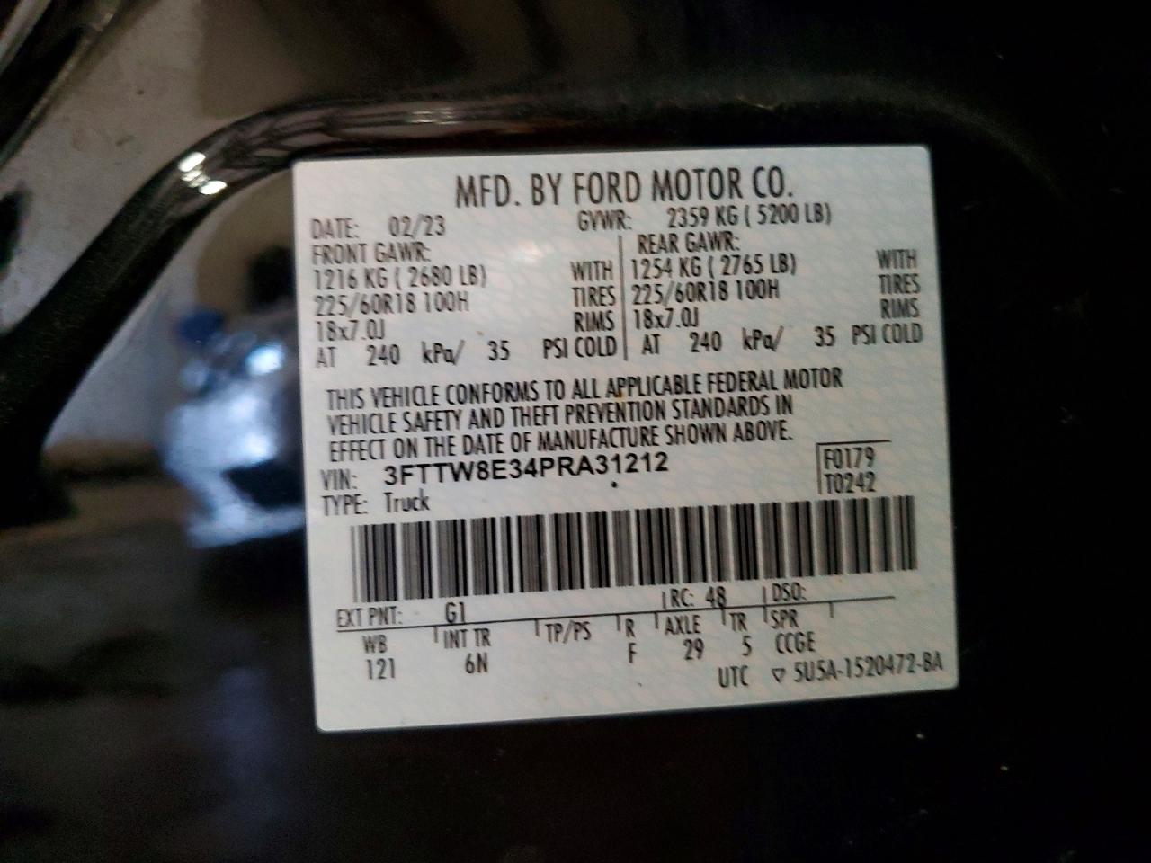 2023 FORD MAVERICK XL photo 34