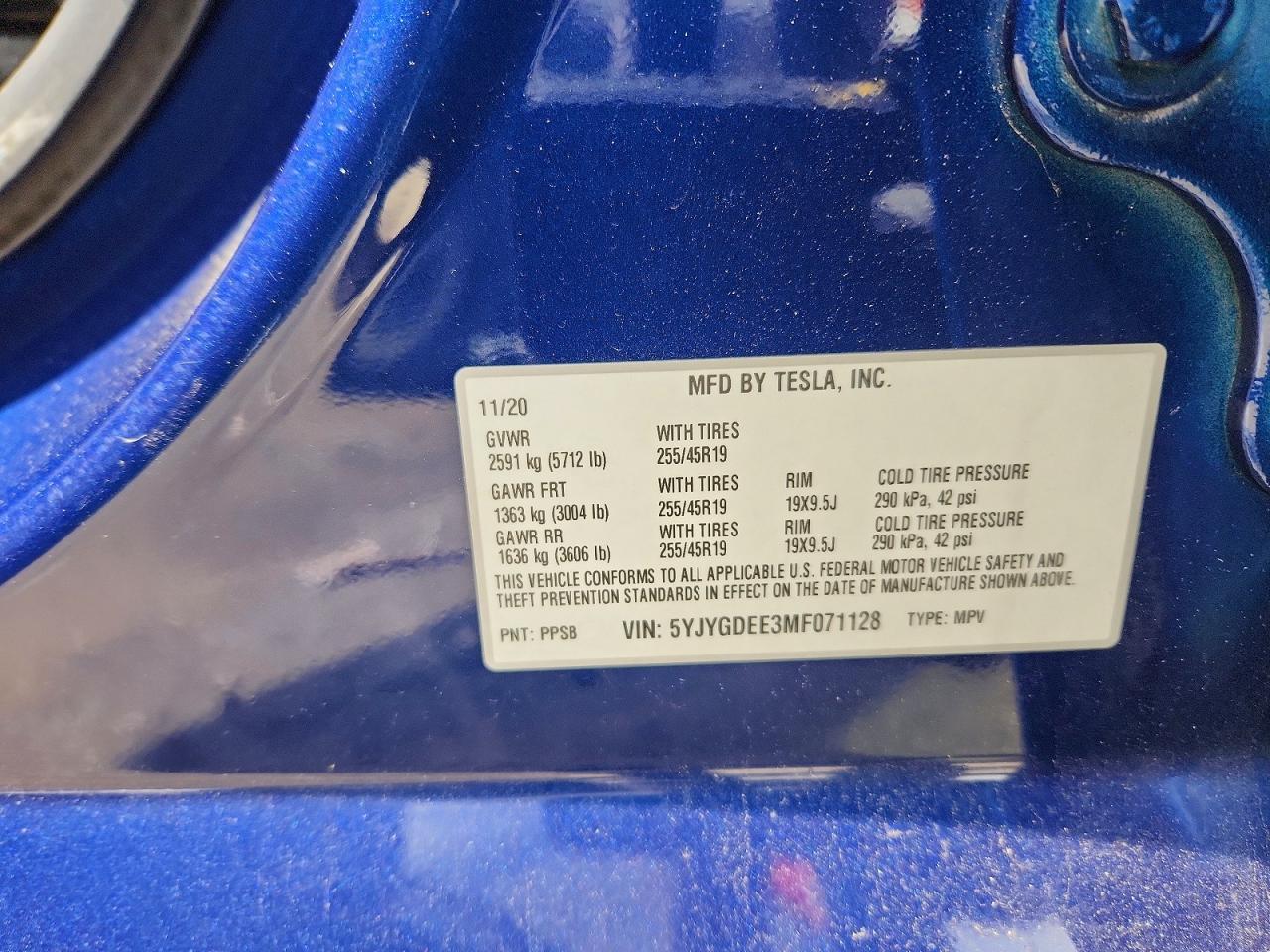 2021 TESLA MODEL Y photo 23