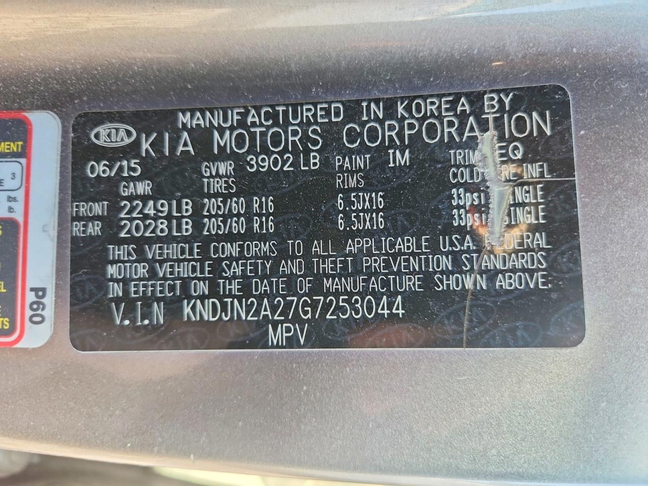 2016 KIA SOUL BASE photo 34