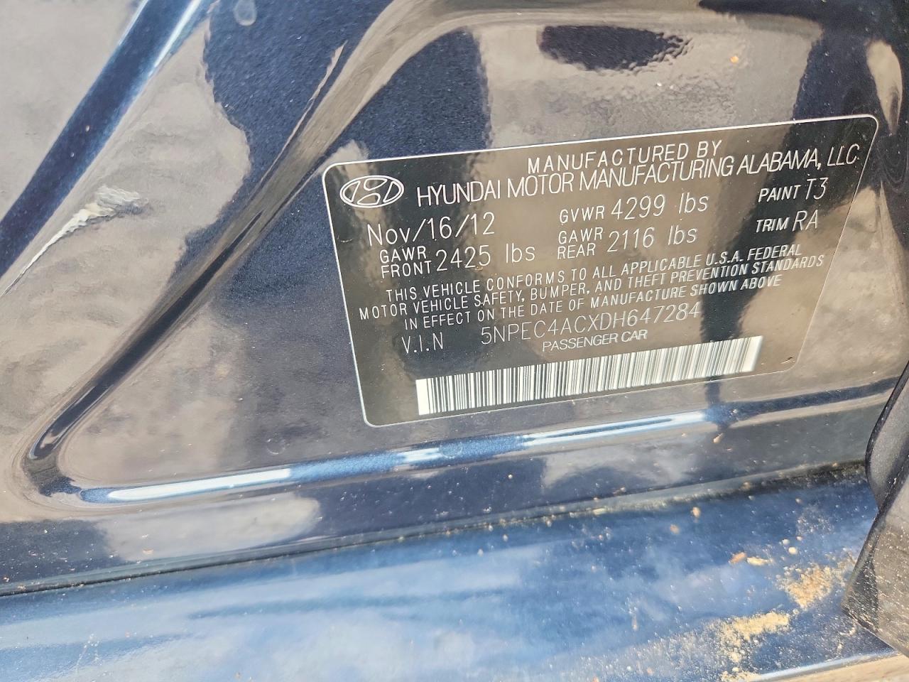 2013 HYUNDAI SONATA LIMITED photo 34