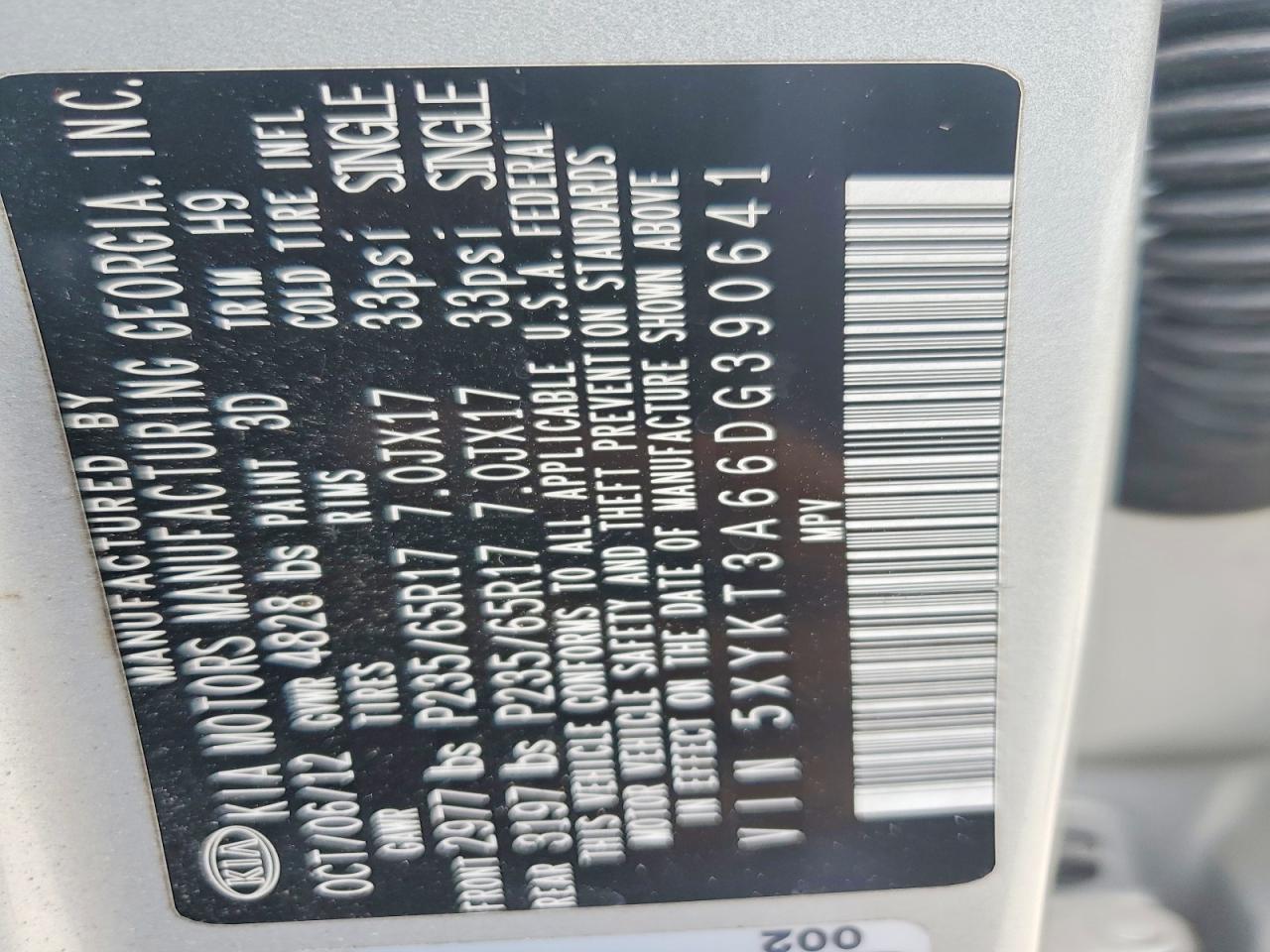 2013 KIA SORENTO LX photo 25