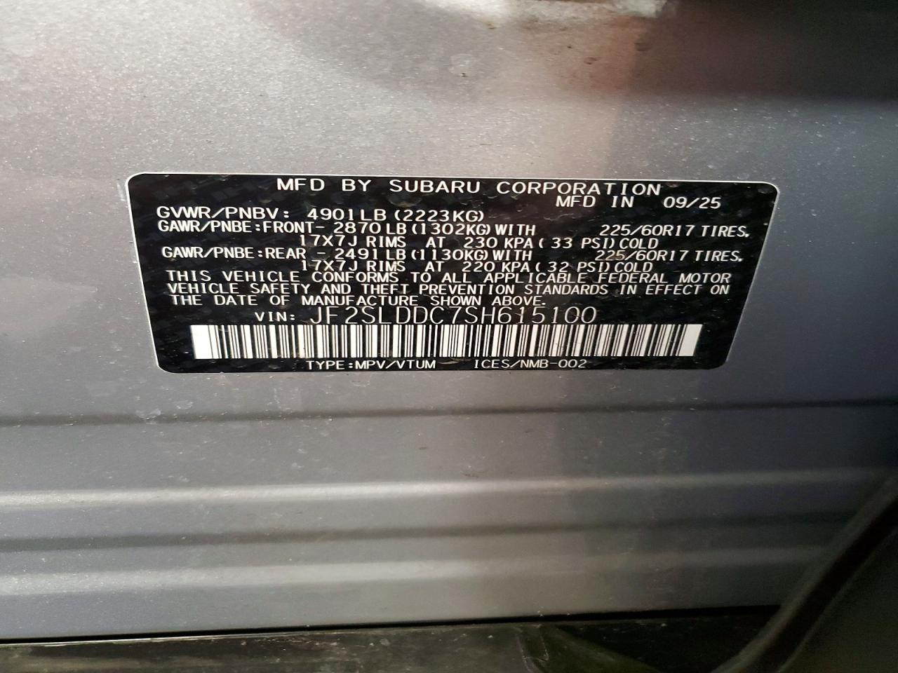 2025 SUBARU FORESTER PREMIUM photo 23