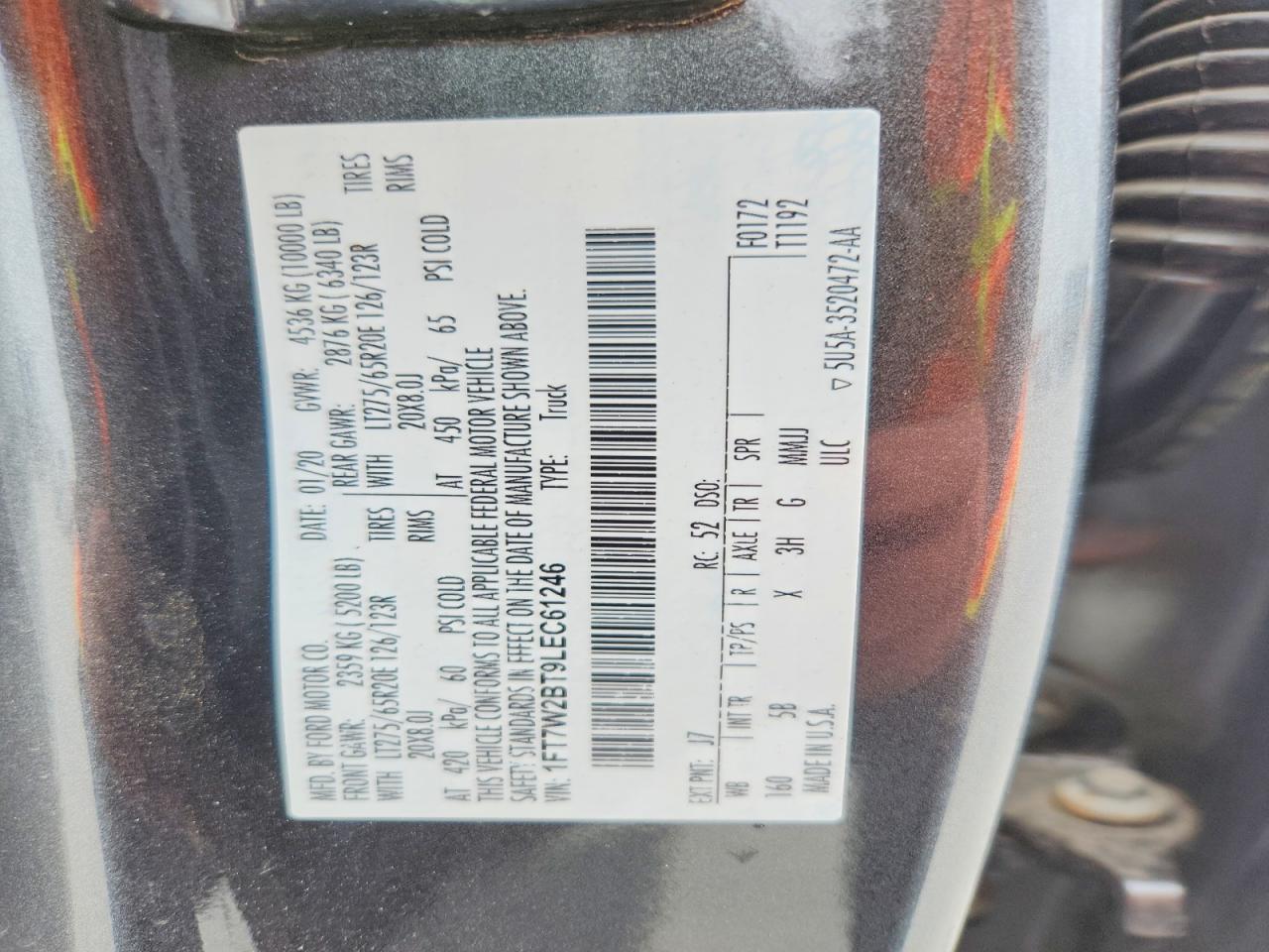 2020 FORD F250 SUPER DUTY photo 12