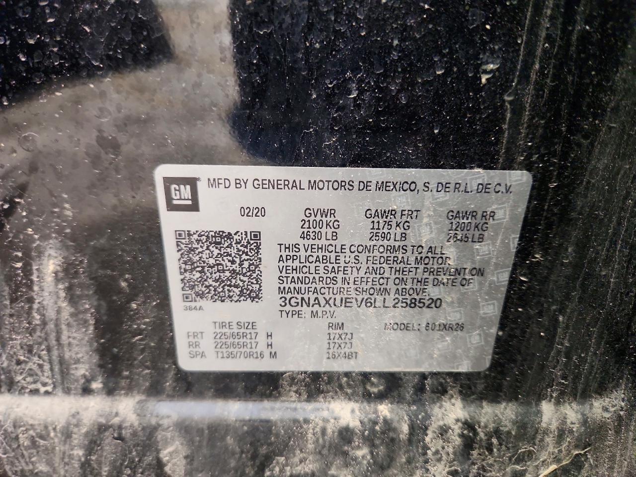 2020 CHEVROLET EQUINOX LT photo 37
