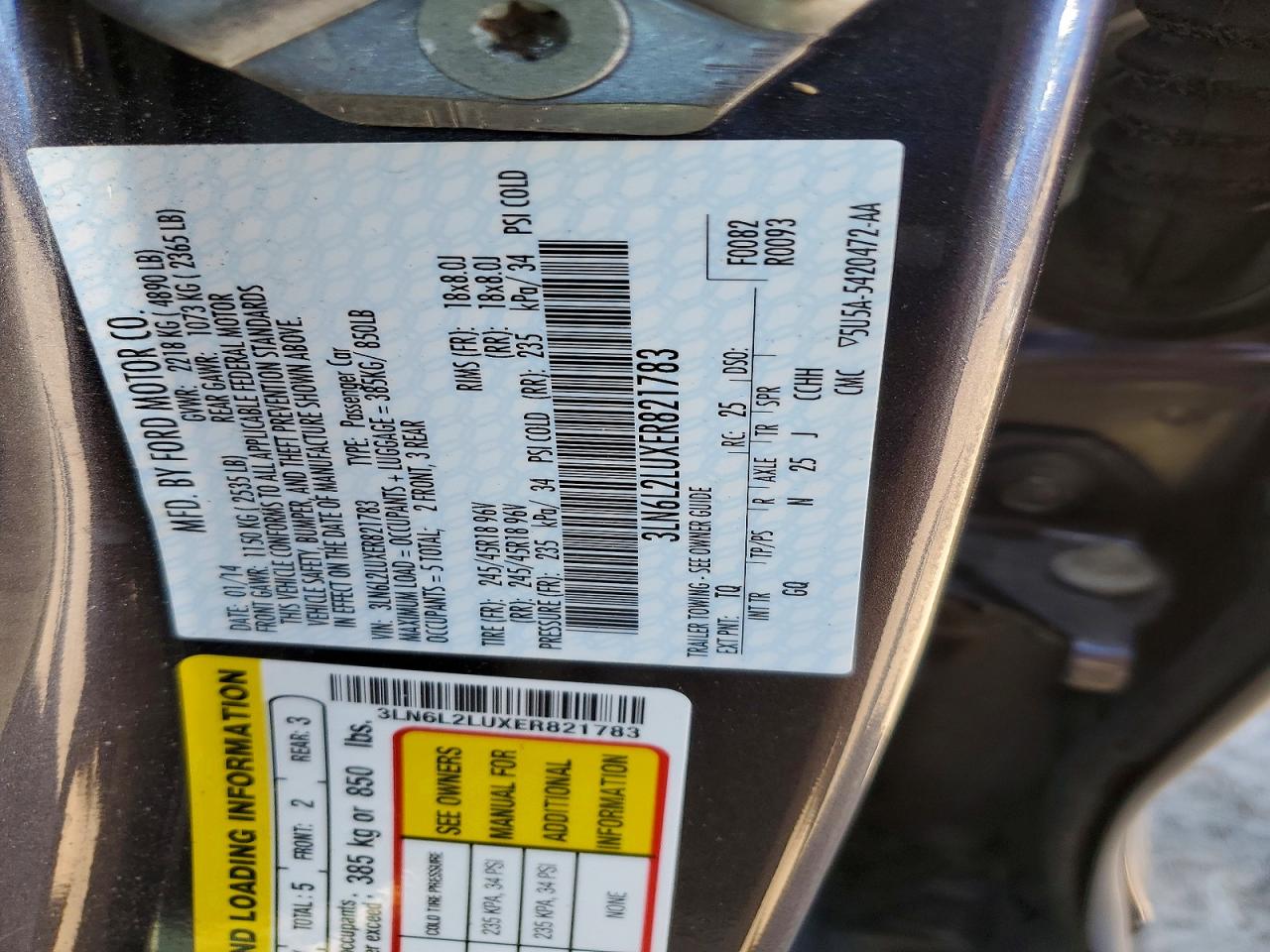 2014 LINCOLN MKZ HYBRID photo 25