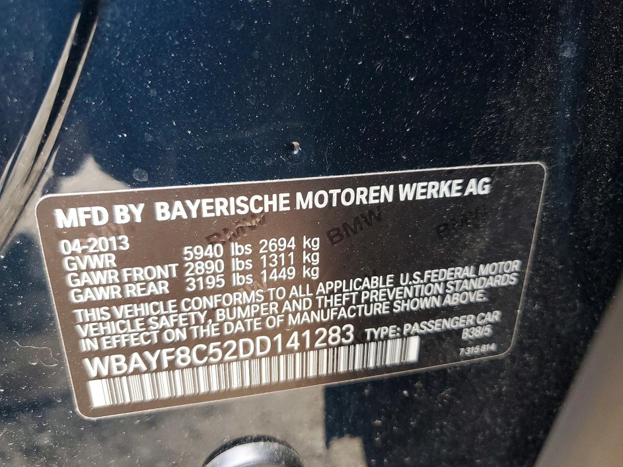 2013 BMW 750 LXI photo 12