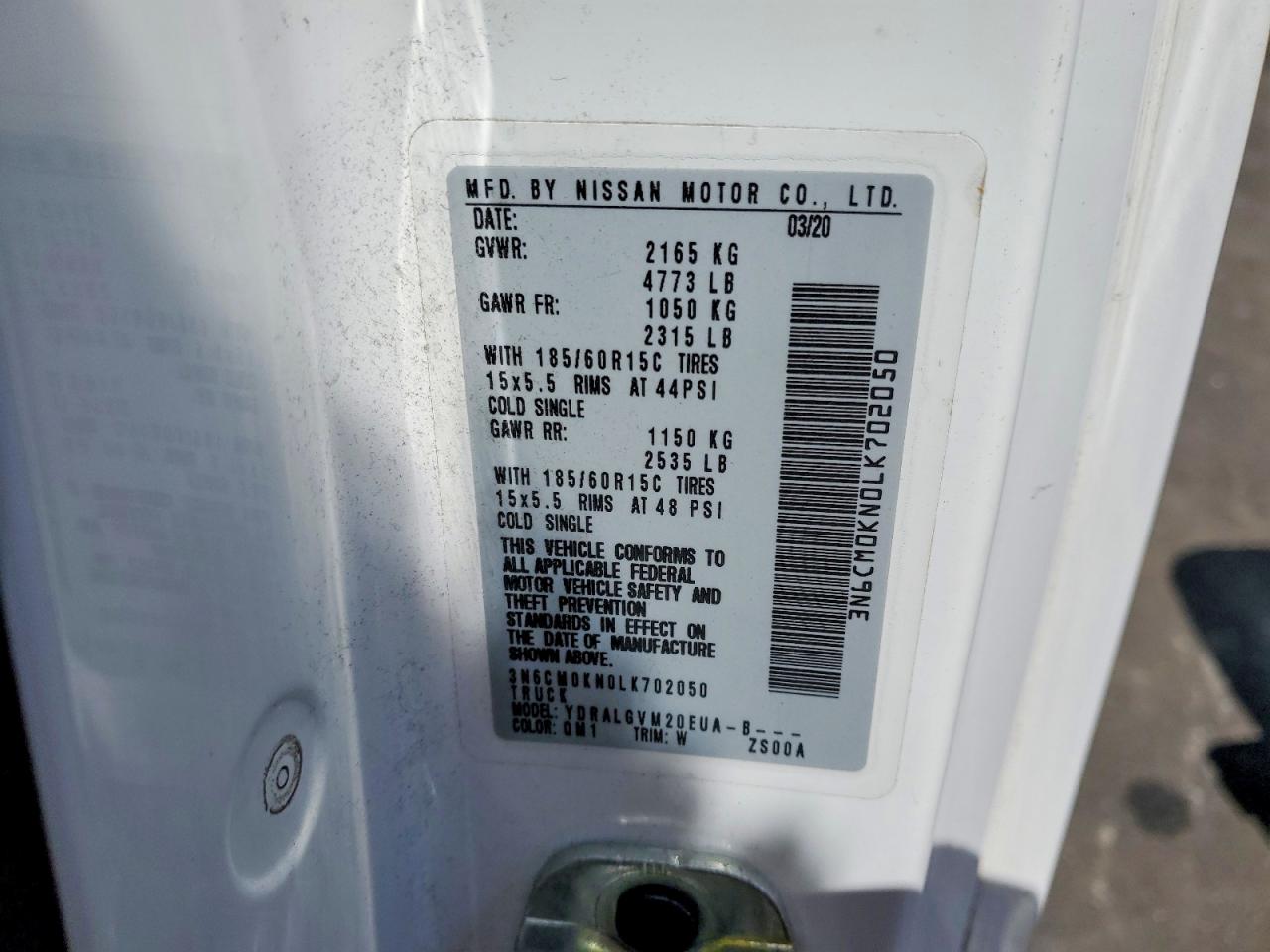 2020 NISSAN NV200 SV photo 40