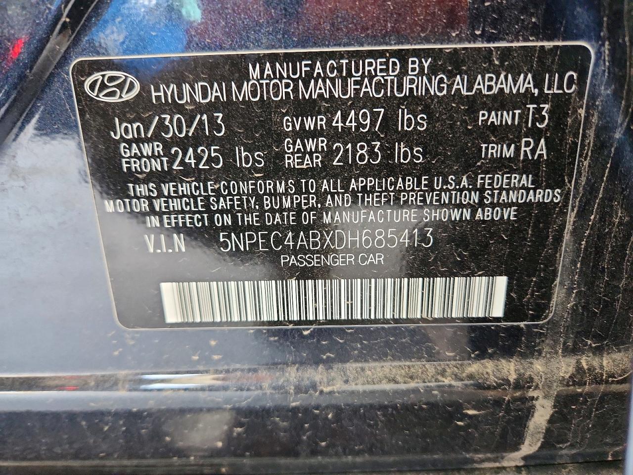 2013 HYUNDAI SONATA LIMITED 2.0T photo 25