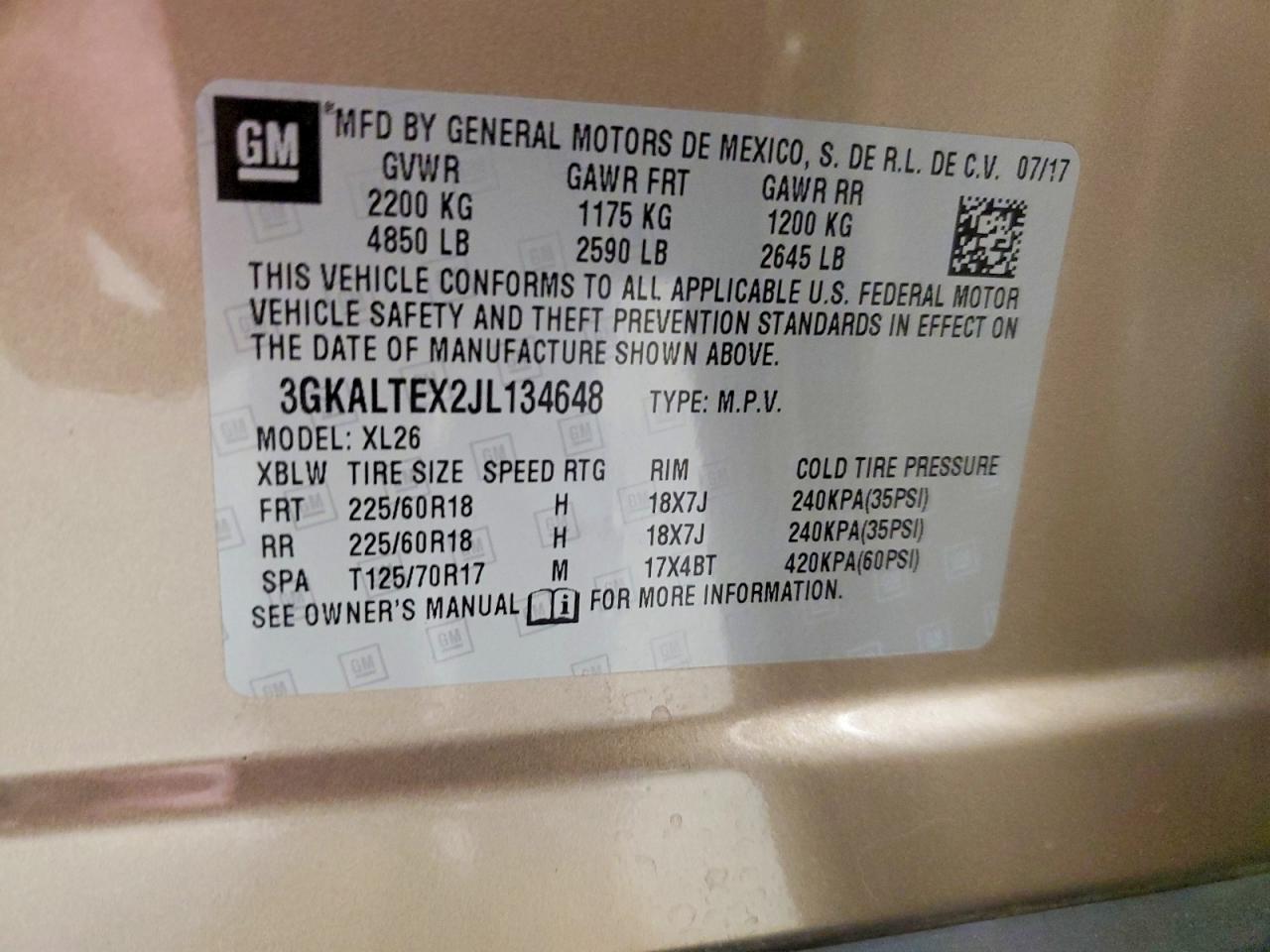 2018 GMC TERRAIN SLE photo 25