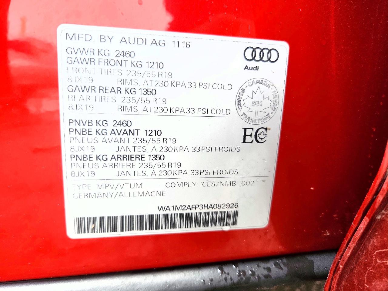 2017 AUDI Q5 photo 23