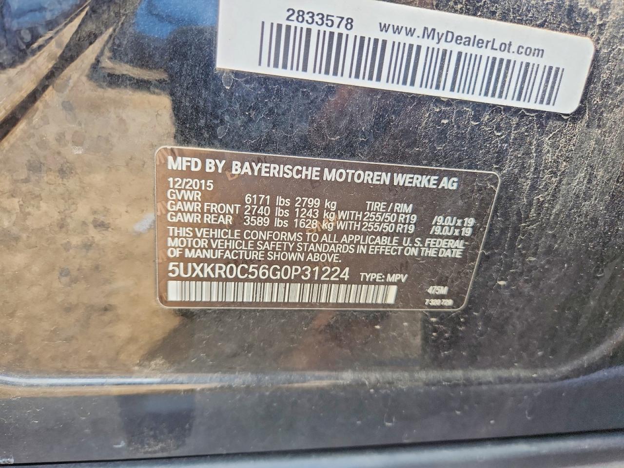 2016 BMW X5 XDRIVE35I photo 23