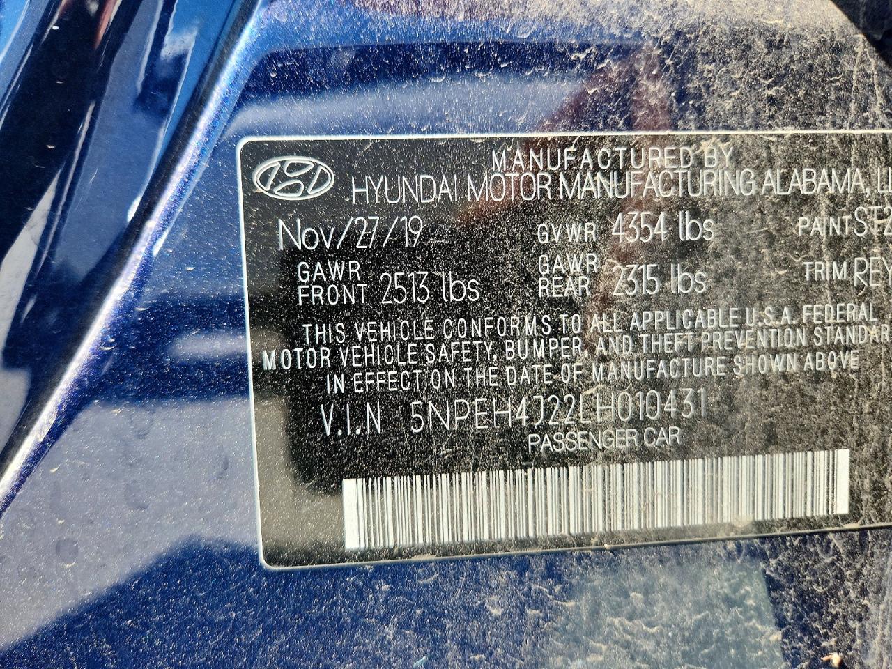 2020 HYUNDAI SONATA LIMITED photo 12