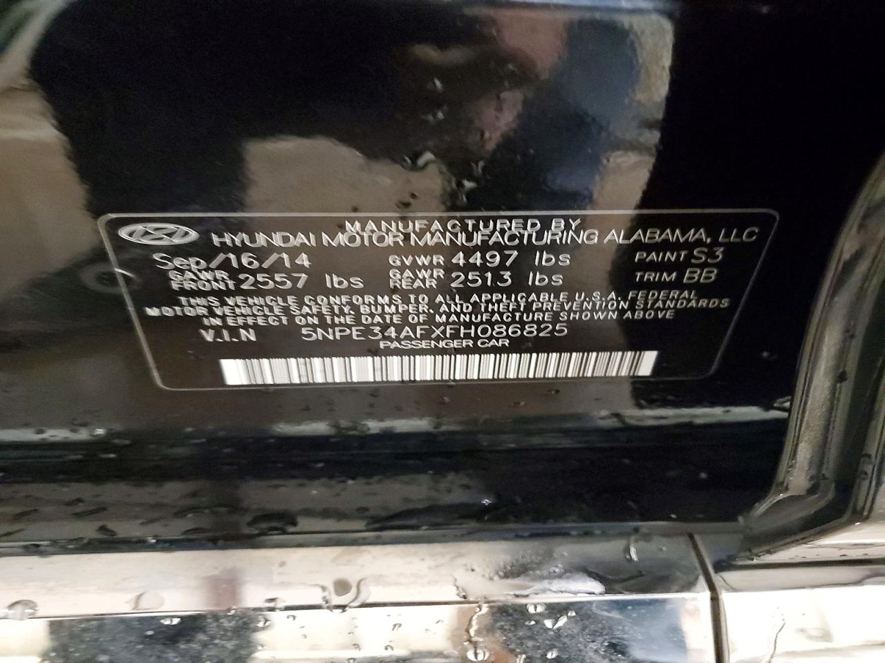 2015 HYUNDAI SONATA SPORT photo 34
