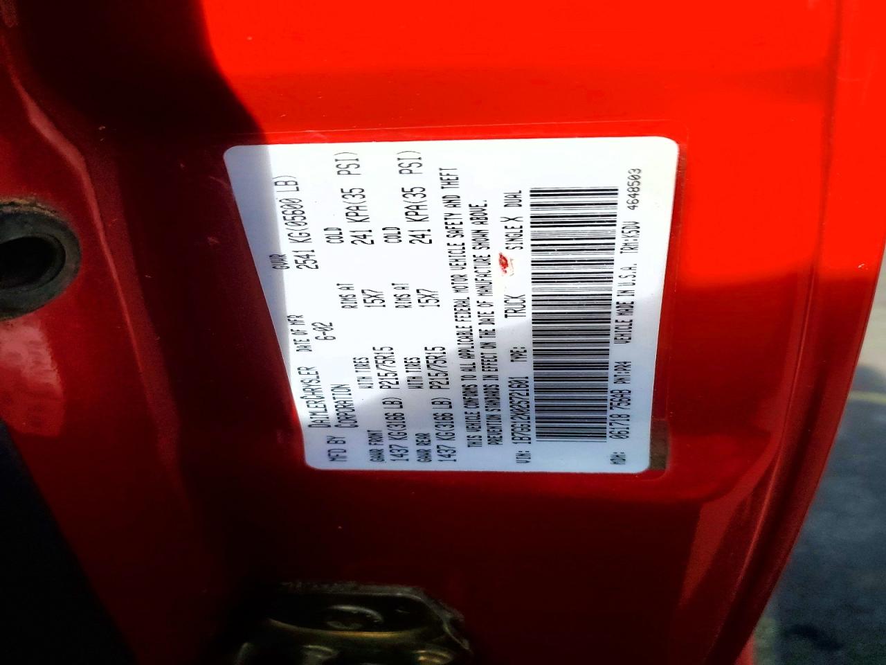 2002 DODGE DAKOTA BASE photo 34