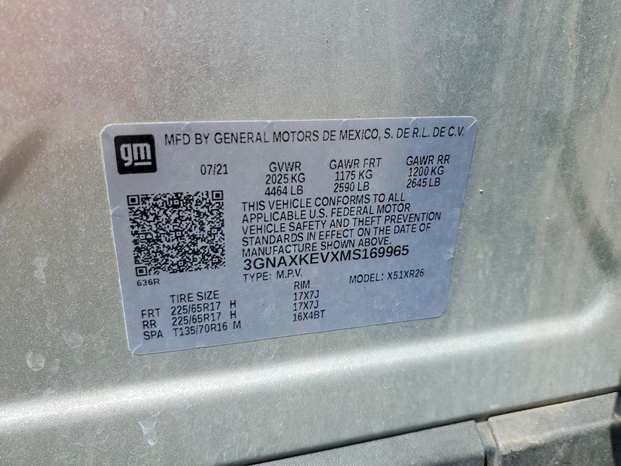 2021 CHEVROLET EQUINOX LT photo 13
